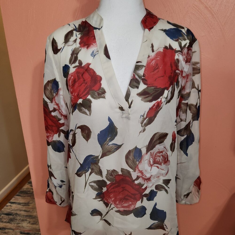 Women's Long Sleeve Light Weight Sheer Flowy Top